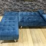 New blue corner sofa 195cm Image 2