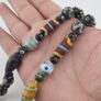 Antique MultiColor Venetian Style Mix Glass Beads Necklace Image 8