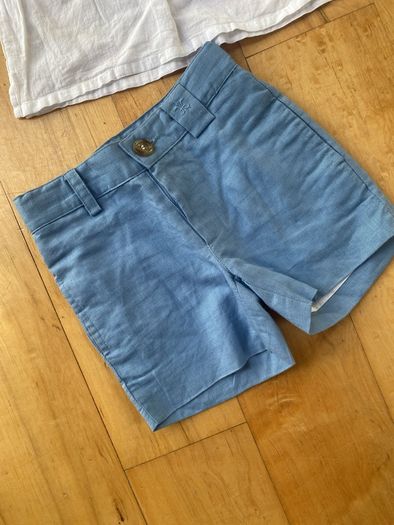 Linen shorts and shirt age 2-3 Neck and Neck