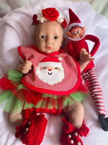 beautiful reborn doll   Xmas woodland elf