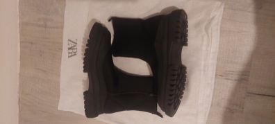 zara girls black boots size 2