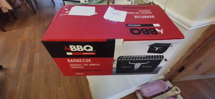 For garden or park picnic, The barbecue is brand new.  L.32XW.20XH.20CM