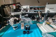 SMZ-635, 8-50X Continuous Zoom Stereo Microscope WF10X/22mm Eyepiece For Phone PCB Repair