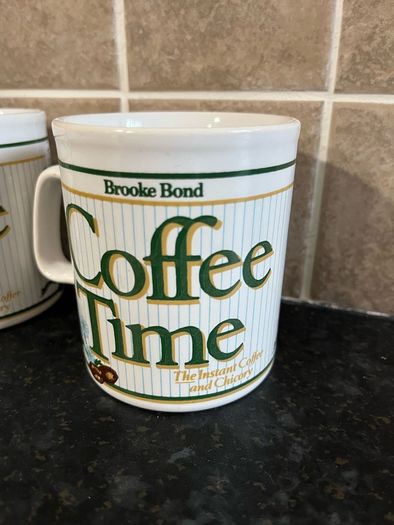 A Pair of Vintage Coffee Time Mugs