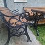 Garden table set Old - heavy cast iron Image 5