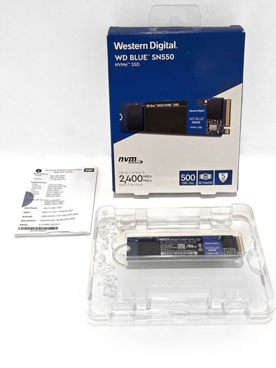 Brand new box Western Digital WD Blue SN550 500GB NVMe Internal SSD
