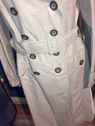 Wallis Double Breasted Trench Coat - fully lined - Size 12