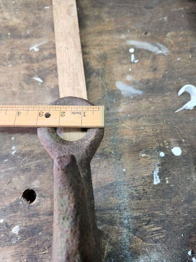 vintage iron hook