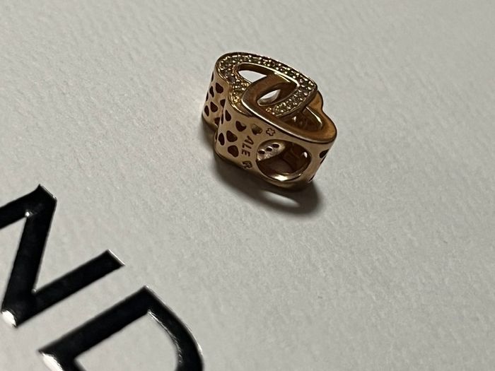 Pandora Rose Gold Plated Entwined Hearts Charm