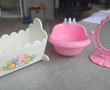 3 x Accessories Bundle Lot for Lullaby Nursery Baby Bath Mirror Cot MLP G1 My Little Pony