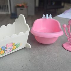 3 x Accessories Bundle Lot for Lullaby Nursery Baby Bath Mirror Cot MLP G1 My Little Pony