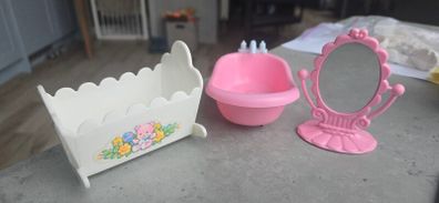 3 x Accessories Bundle Lot for Lullaby Nursery Baby Bath Mirror Cot MLP G1 My Little Pony