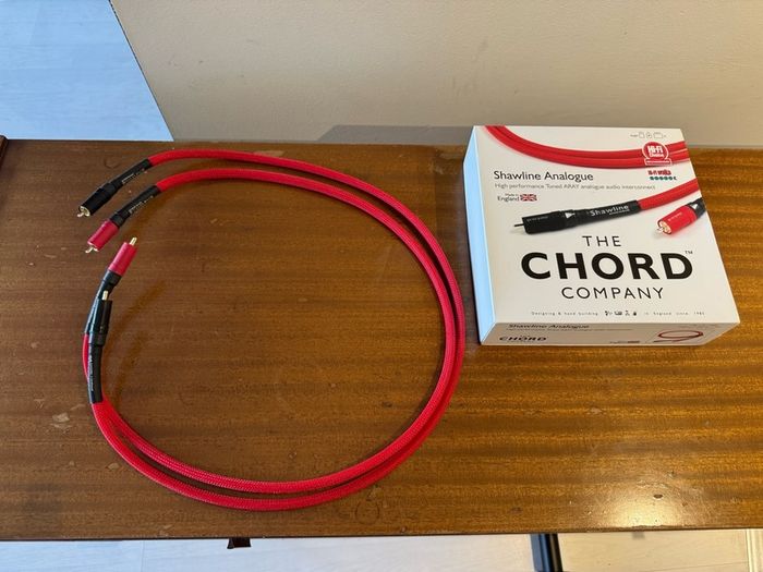 Chord Shawline RCA 1m interconnects - boxed