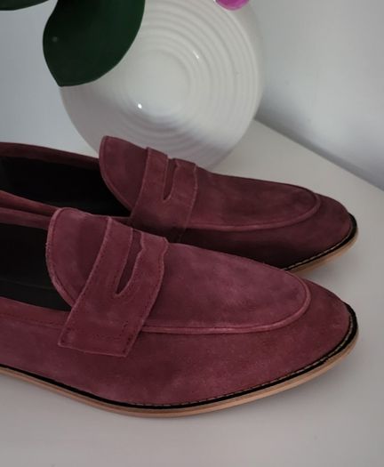 KURT GEIGER suede leather mocasins Sz 44 (10UK) - Rrp 220
