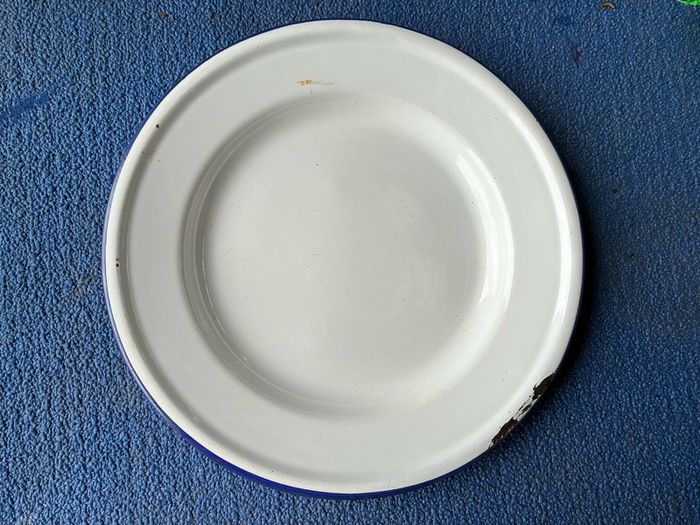 Vintage enamel plate