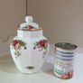 Big Lidded Tea Caddy / Storage Jar 21 cm Royal Albert Old Country Roses Image 6