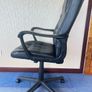 Black faux leather office chair (A) Image 2