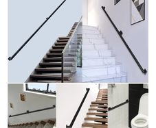 Black Staircase Handrail x2