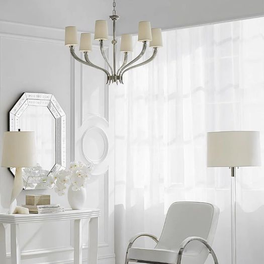 Steel Chandeliers - Pair available