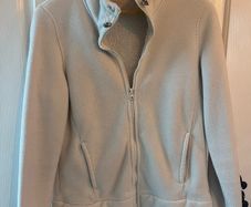 Ladies Plush Fleece Jacket from M&S in cream - Size 10 / Medium