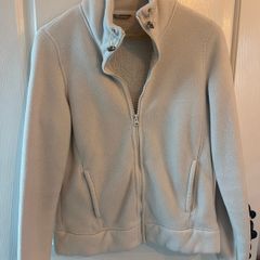 Ladies Plush Fleece Jacket from M&S in cream - Size 10 / Medium