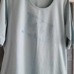 ESCADA diamante blue haze top Sz 16