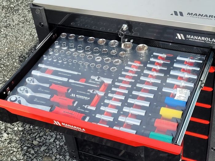 Manarola 7 Drawer Stainless Steel Tool Box