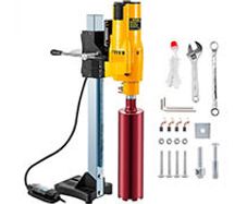 Vertical Diamond Core Drill Stand 205MM-3980W Heavy Duty Engineering Bench Wet/Dry Concrete Drilling Machine 3980W