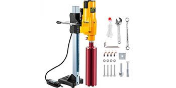 Vertical Diamond Core Drill Stand 205MM-3980W Heavy Duty Engineering Bench Wet/Dry Concrete Drilling Machine 3980W