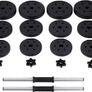 Dumbbells Set Of 2 Plastic in Total 20 Kg - Free Delivery Nationwide Image 3