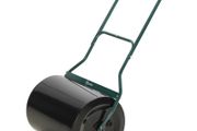 60L Fillable Cylinder Steel Garden Lawn Roller Black