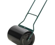 60L Fillable Cylinder Steel Garden Lawn Roller Black