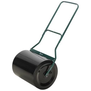 60L Fillable Cylinder Steel Garden Lawn Roller Black