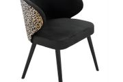 Velvet Panther Accent Chair
