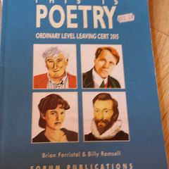 This is Poetry Ordinary Level Leaving Cert 2015 printed 2013