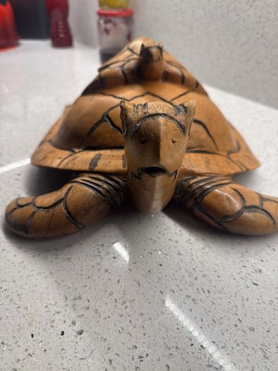handcrafted sea turtle figurine