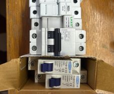 DC fuse holders for solar system and DC circuit breakers 16A and 63A. All new