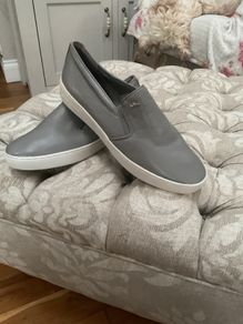 flats Micheal Kors grey leather shoes size 7