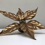 Vintage Massive Belgium Leaf Wall Lamp Image 3