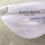 A Small Kosta Boda Art Glass Bowl with White Swirl Detail Image 3