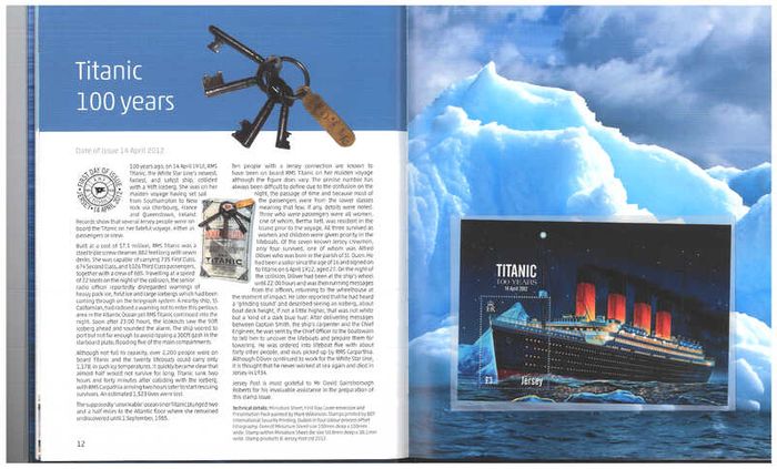2012 Jersey Stamp Year Book (hardback) issued by Jersey Post includes 23 images of contents