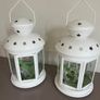 2 Large White Lanterns Image 2