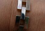 Vintage 1950s 18K Gold RGP Tank Bracelet Modernist MCM - Rolled Gold Plated