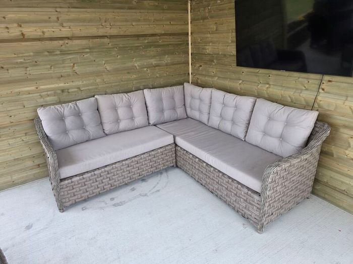 Rattan Corner Lounger