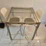 Glass Ikea table with chairs Image 2