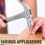 20oz Claw Hammer 567grams | Curved Comfort Grip TPR Finish | Solid Forged Steel & Non Slip Grip - Fibreglass Shaft (FREE POSTAGE) Image 3
