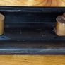 Antique Wooden Double Inkwell Desk Stand Image 3