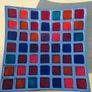 A colorful mosaic tray made of aluminum and enamel by Azeti Image 2
