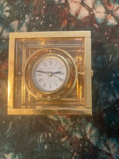 Captains desk clock free postage