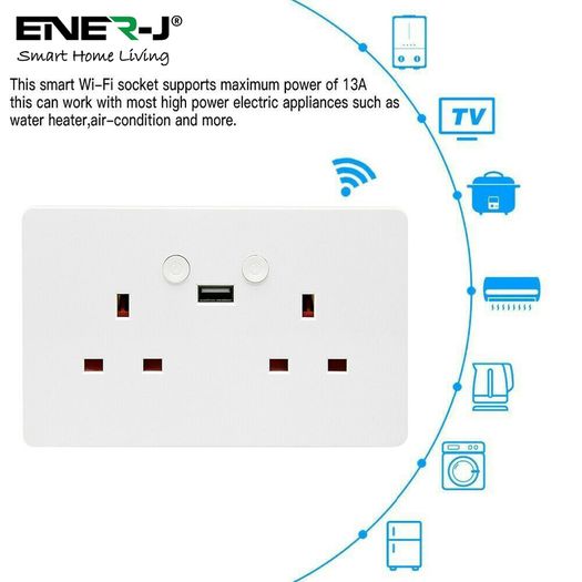 Wi-Fi Twin Socket with USB